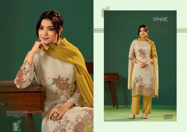 Glossy simar carnival delhi wholesale market dress material